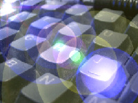 Tastatur im Gegenlicht